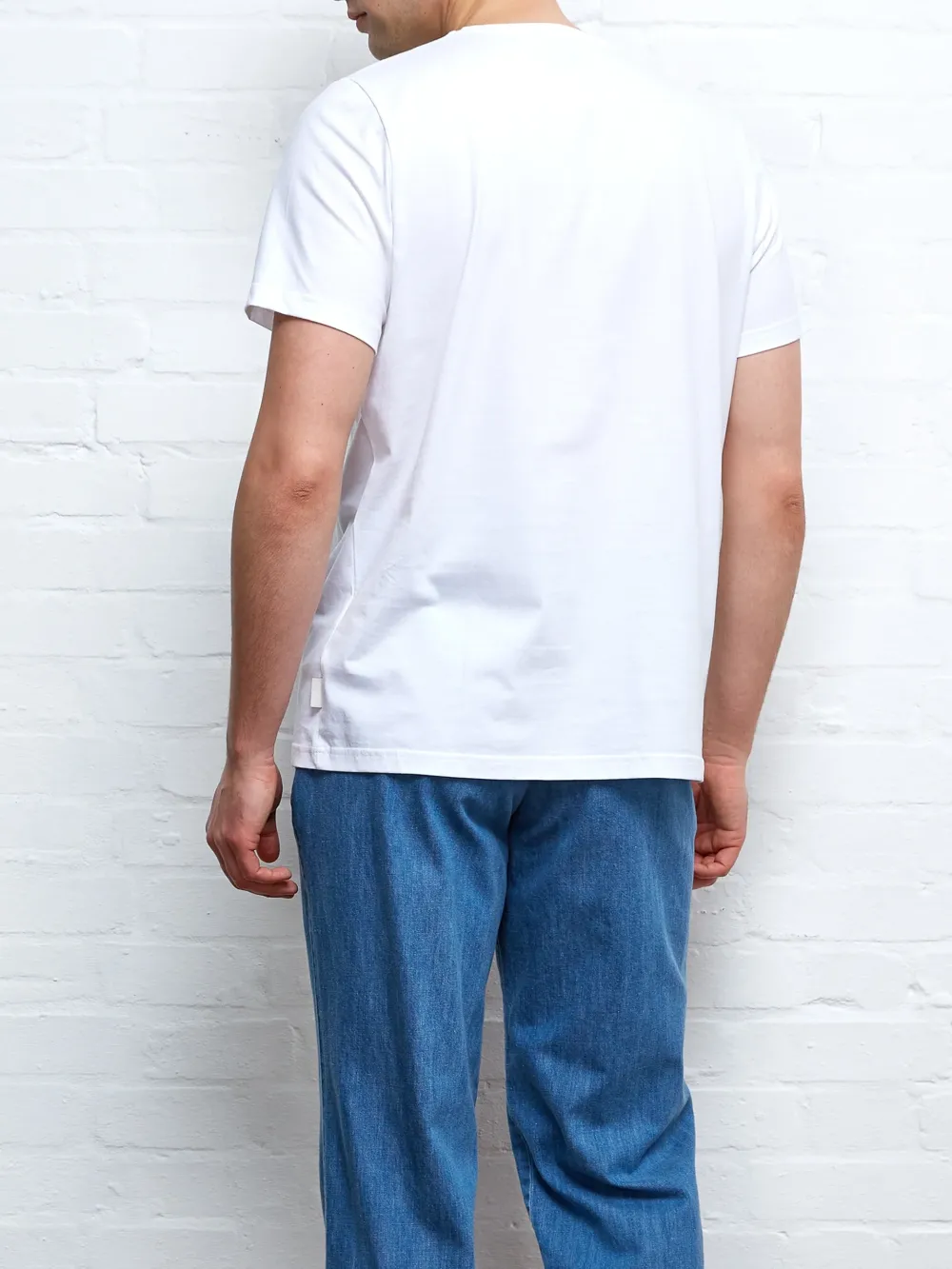 White Short Sleeve Casual Style T-Shirt