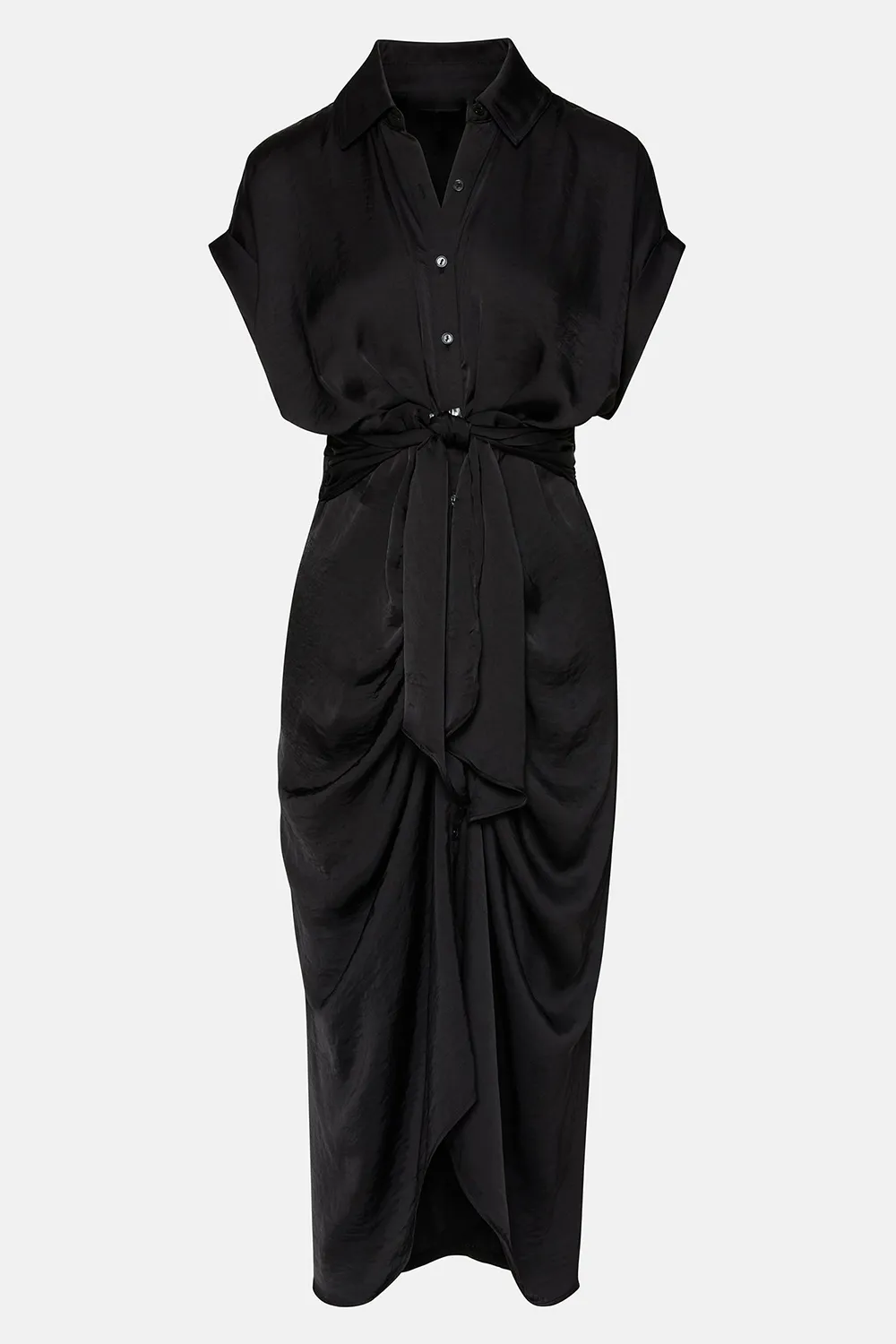 V-NECK DRESS CHOCOLATE