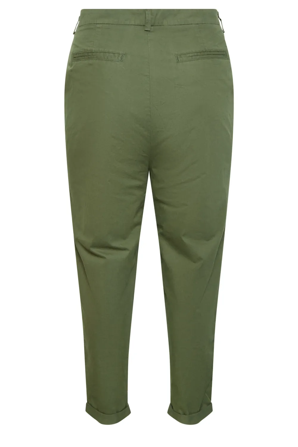 YOURS Curve Dark Blue Straight Leg Chino Trousers