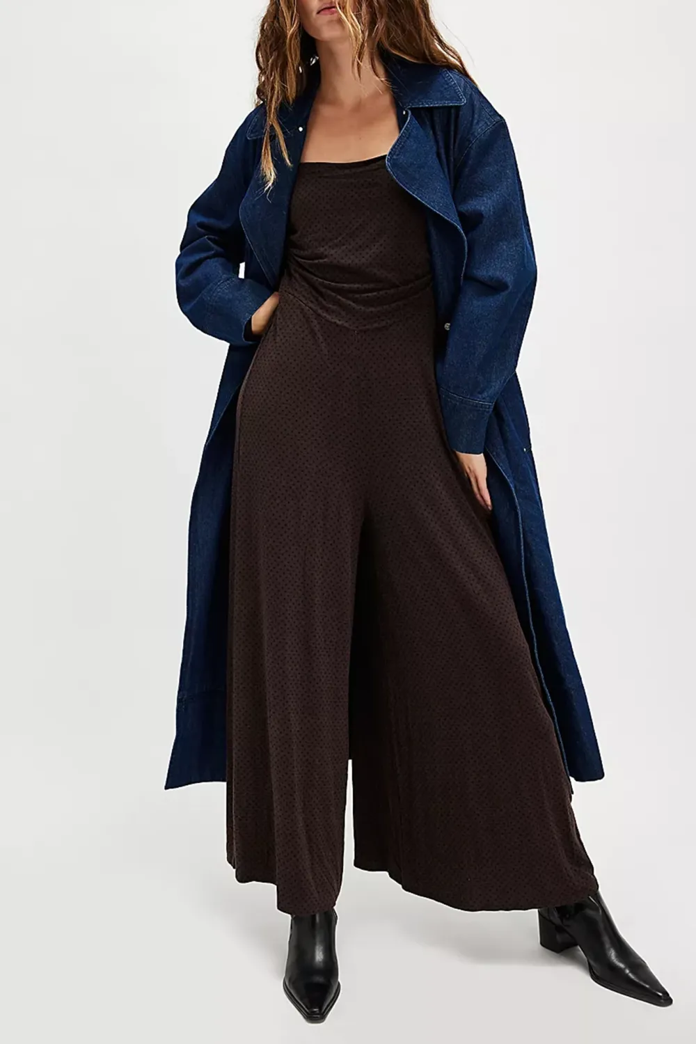 Long Sleeve Wide Leg Jumpsuit