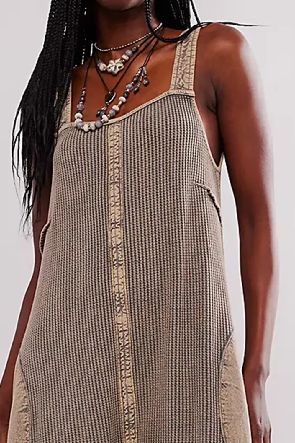 Sleeveless Striped Wide Leg Jumpsuit