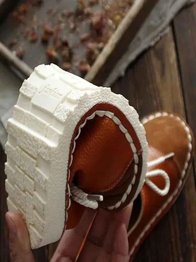 Women's Casual Vintage Round Toe Flats All Season Shoes