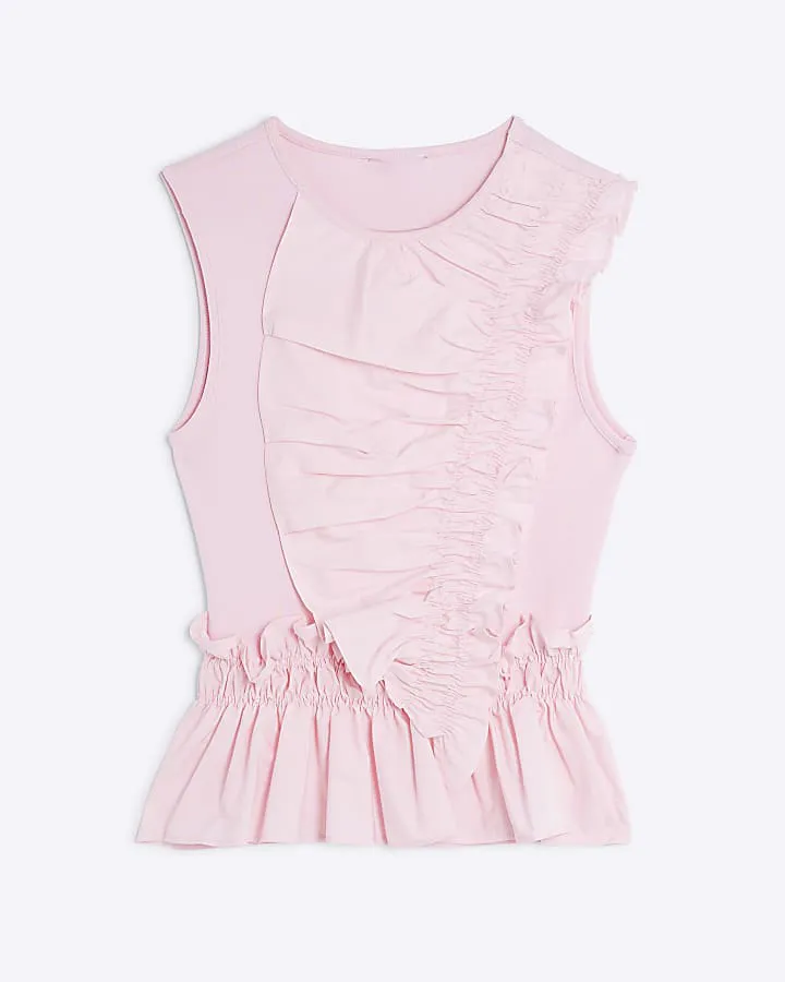 Cotton Pleated Lace Artistic Women's Vests