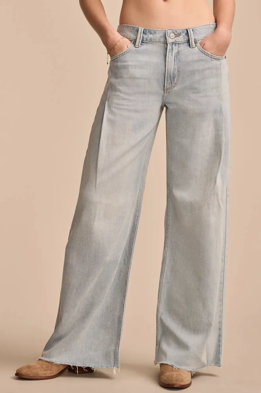 Wide Leg Liquid Denim Luxe Palazzo