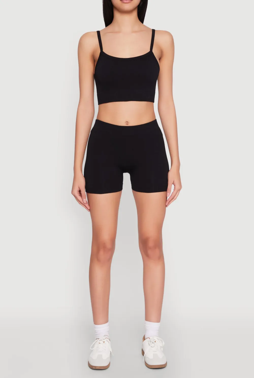 Ribbed Knitted Shorts