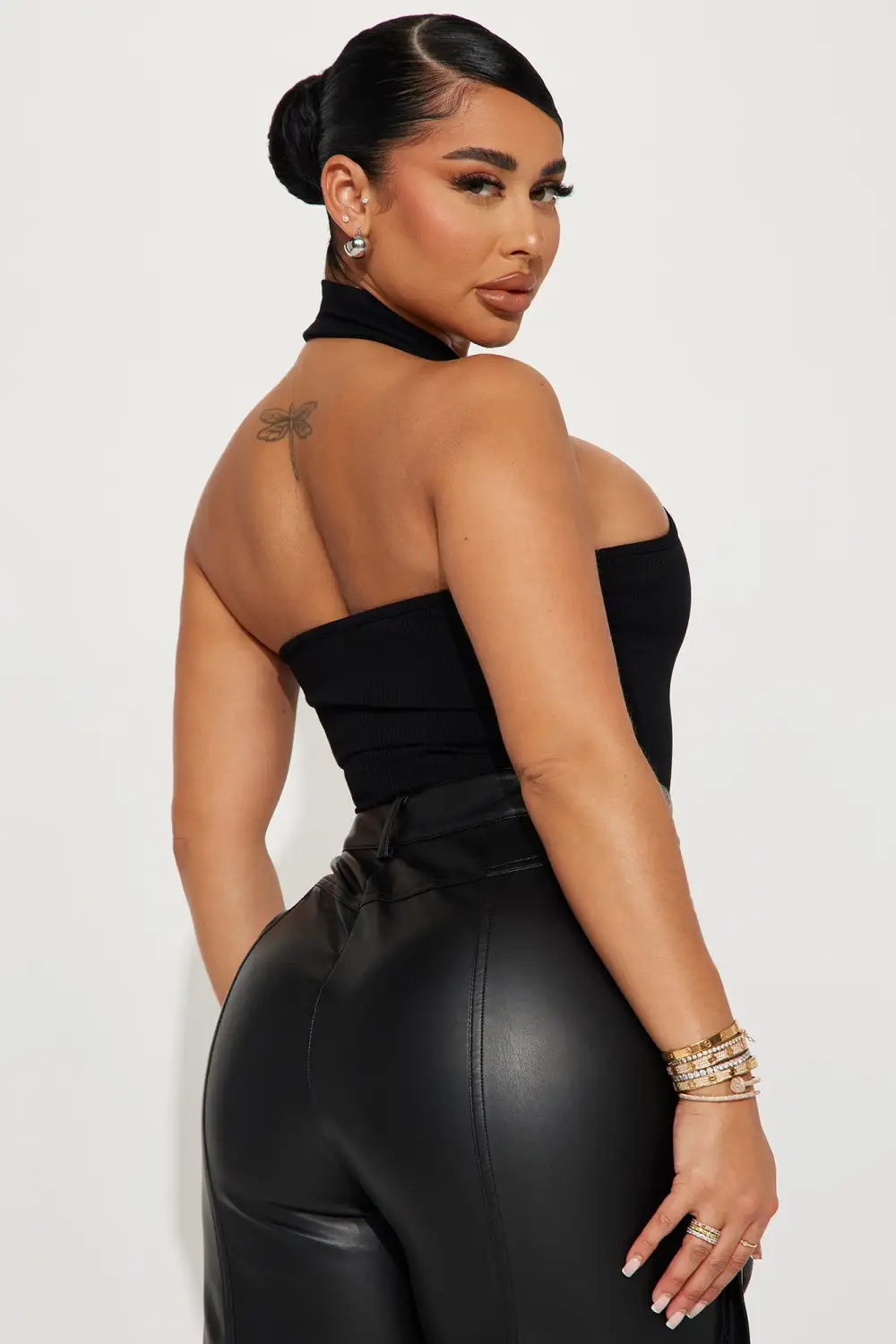 Julie Snatched Bodysuit - Black