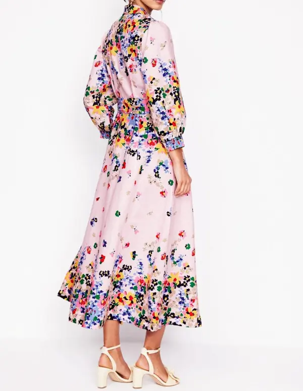 Linen Blend Shirt Dress