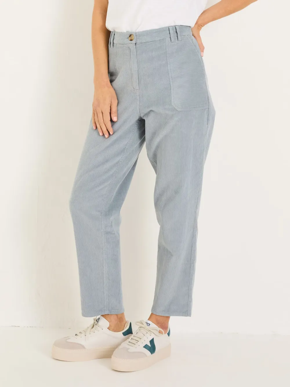 Chesil Pale Blue Cord Trousers
