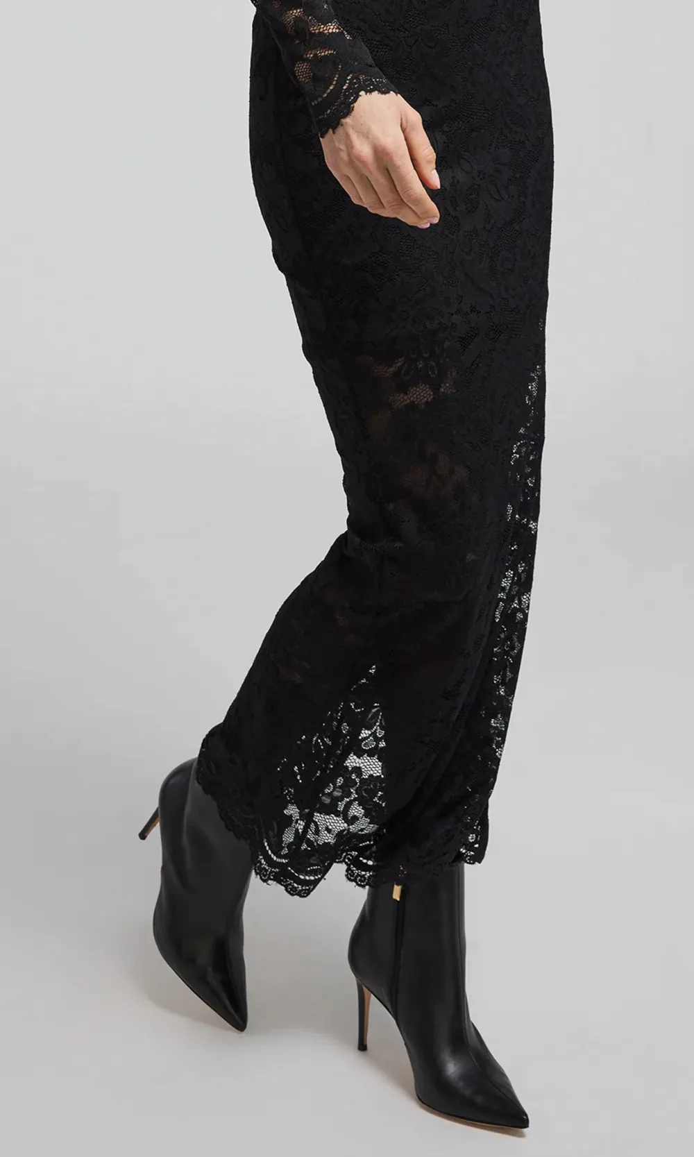 Lace Long Sleeve Maxi Dress