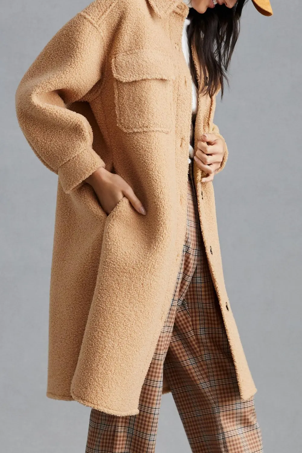 Sherpa Oversized Shirt Jacket