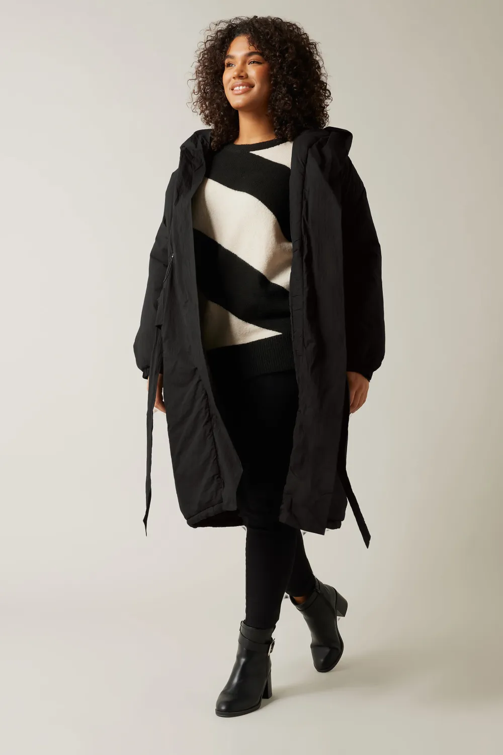 Evans Black Tie Waist Coat