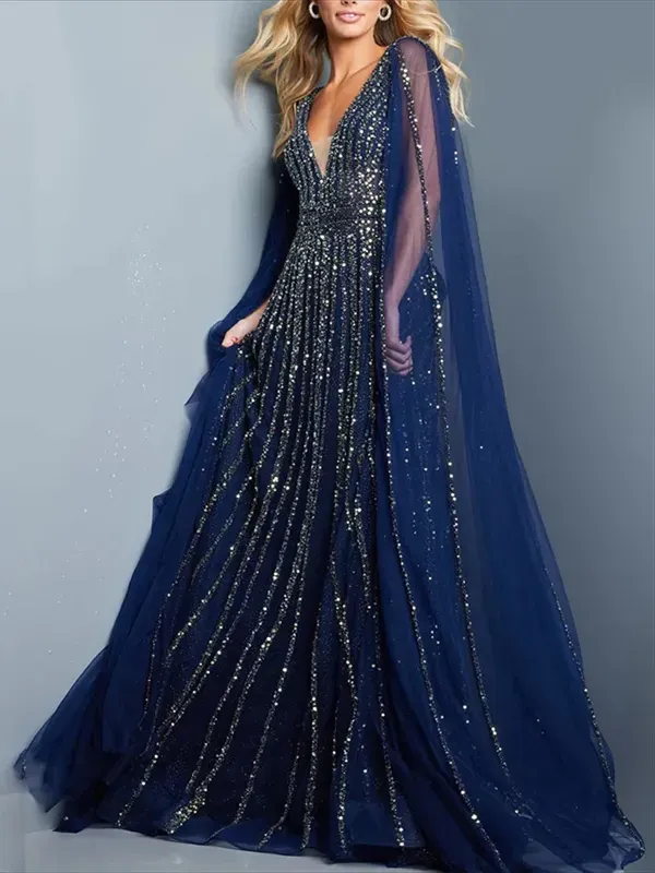 Women's Solid Color Sequin Dress