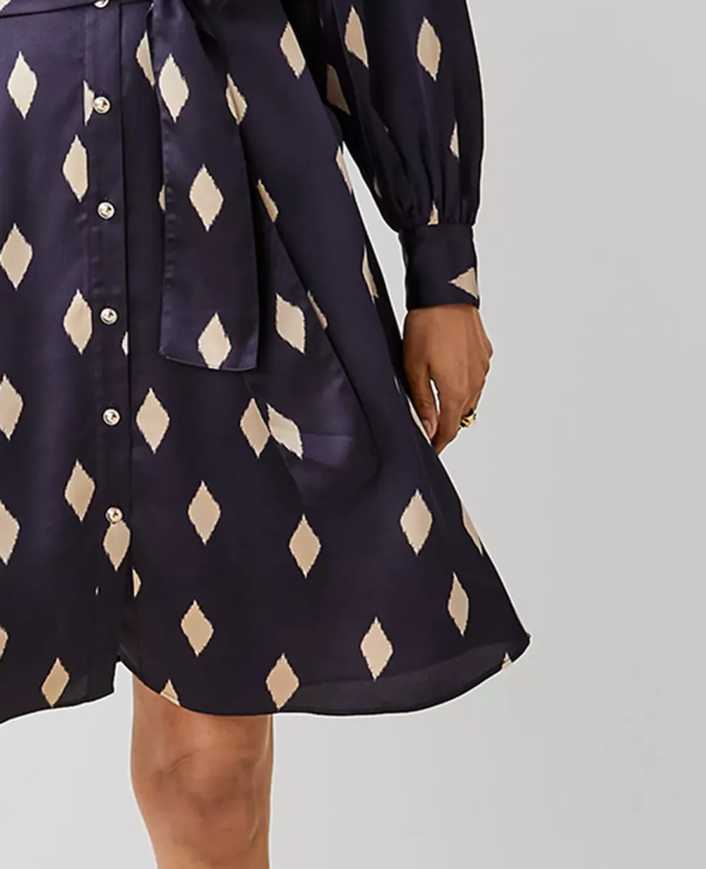 Collared Belted Shirtdress