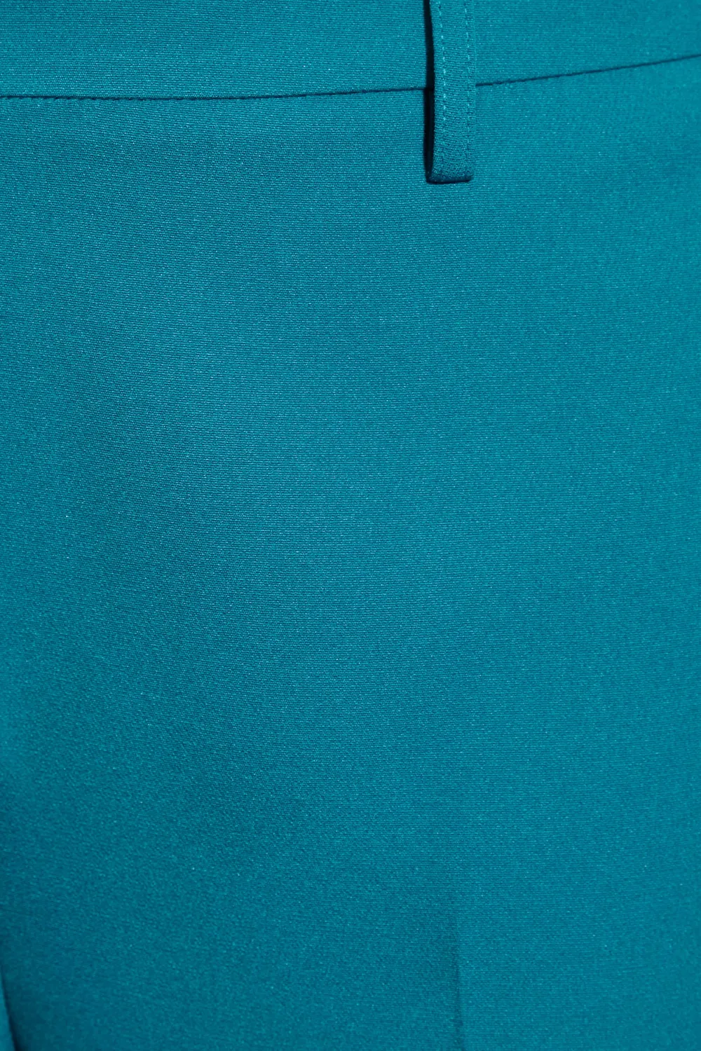 YOURS Curve Teal Blue Split Hem Flared Trousers