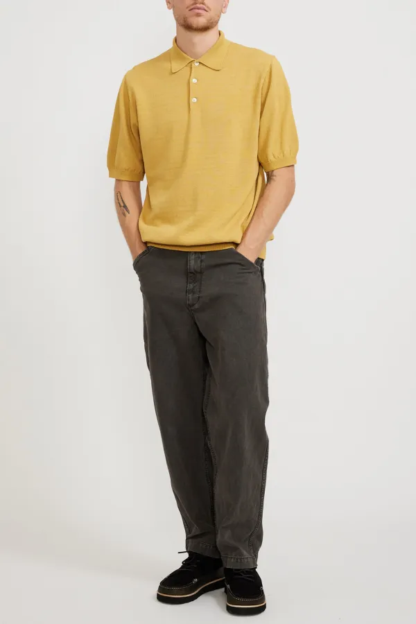 Half Sleeves Knit Yellow