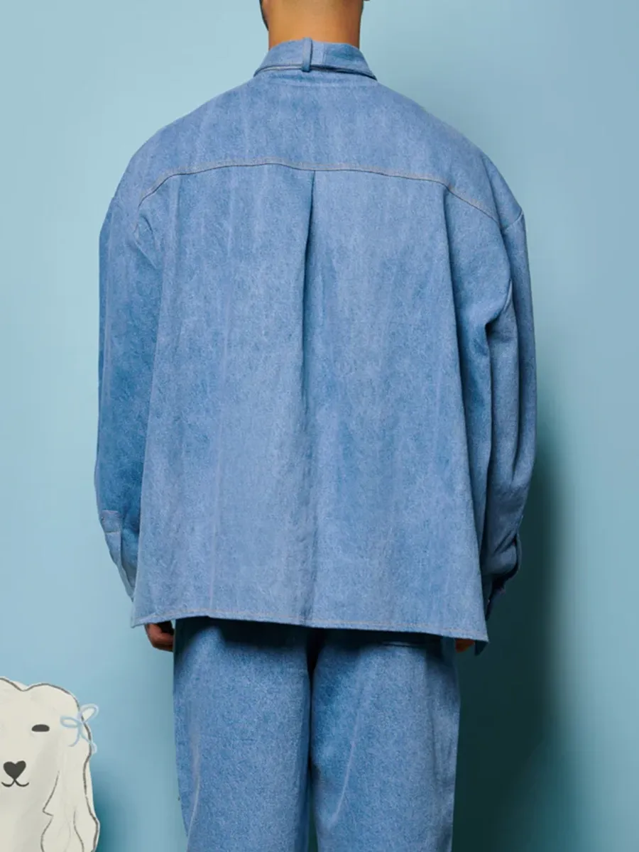 Casual Outfit Denim Bow Shirt