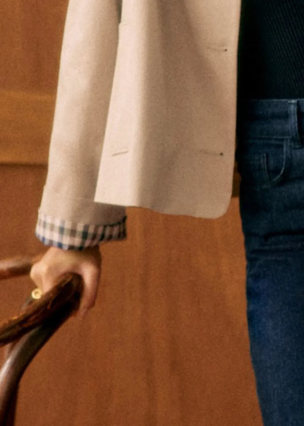 Light Beige Oversize Trench Coat