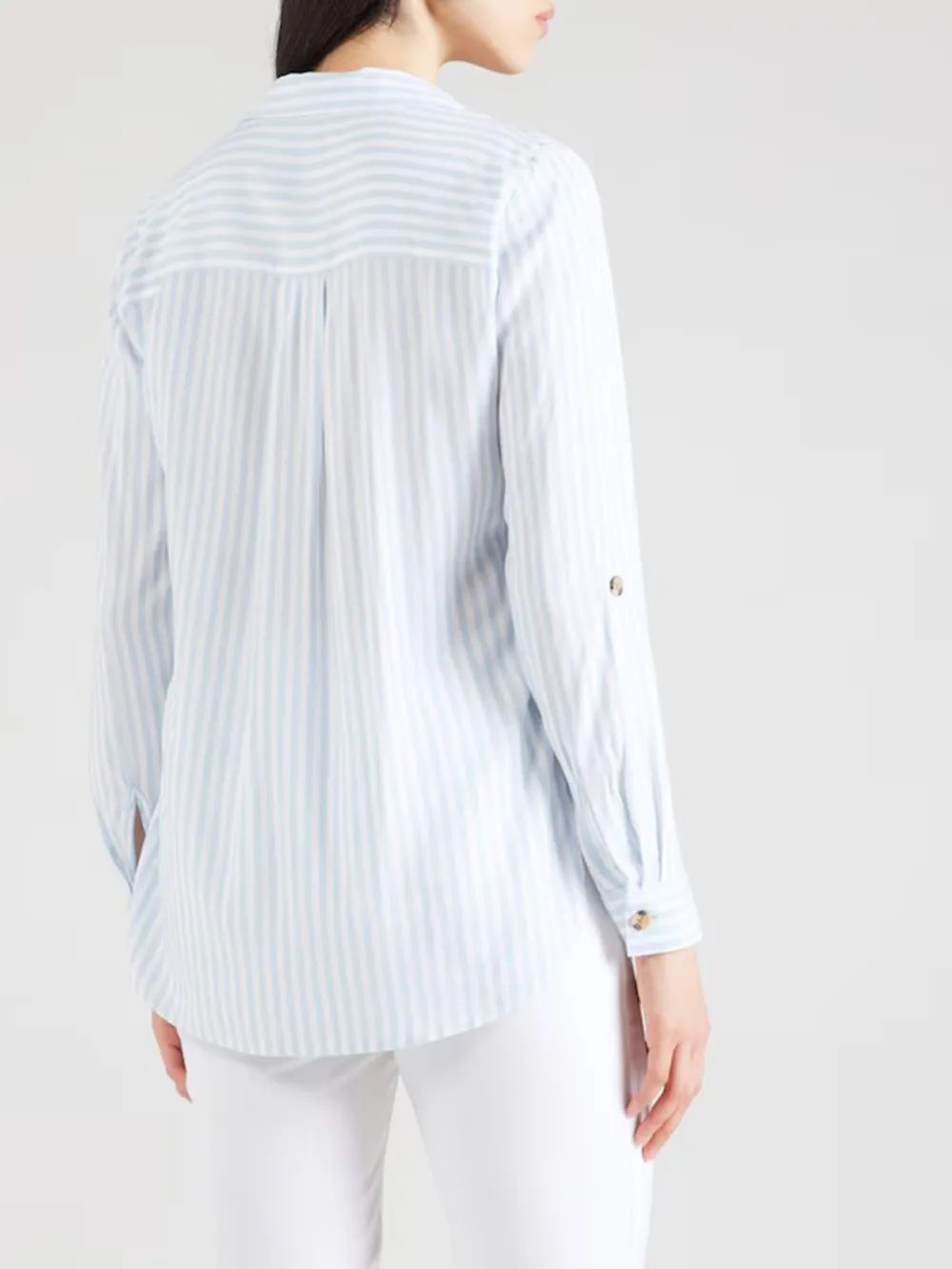 Striped Long Sleeve Casual Style Blouses