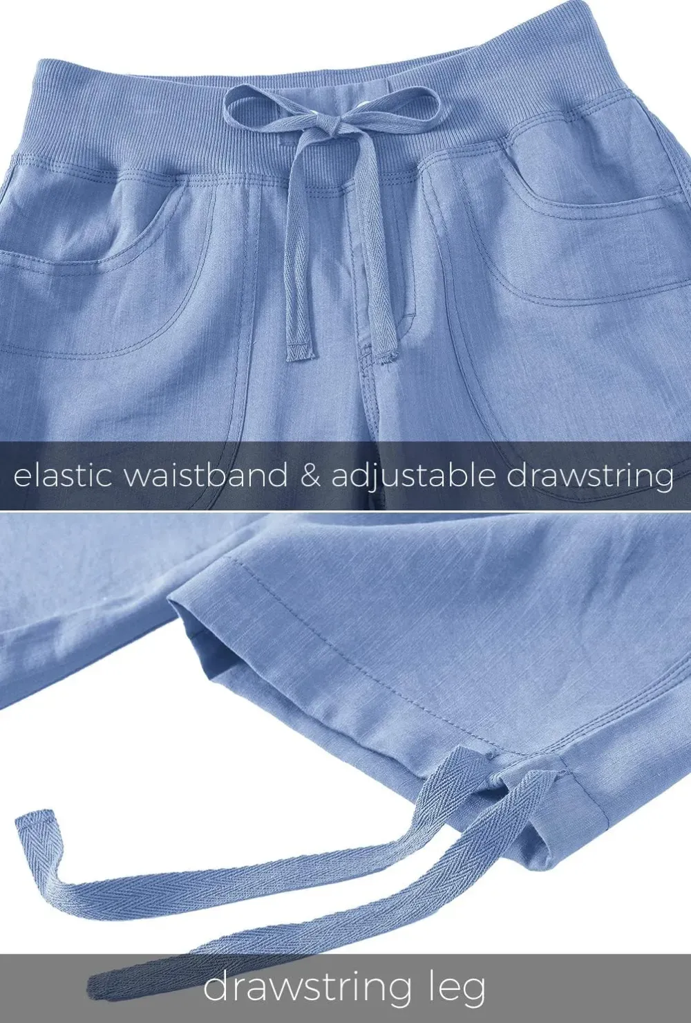 MoFiz Womens Capris with Pockets Loose Fit Casual Capri Pants Dressy Lightweight Ladies Baggy Cargo Pants for Hiking