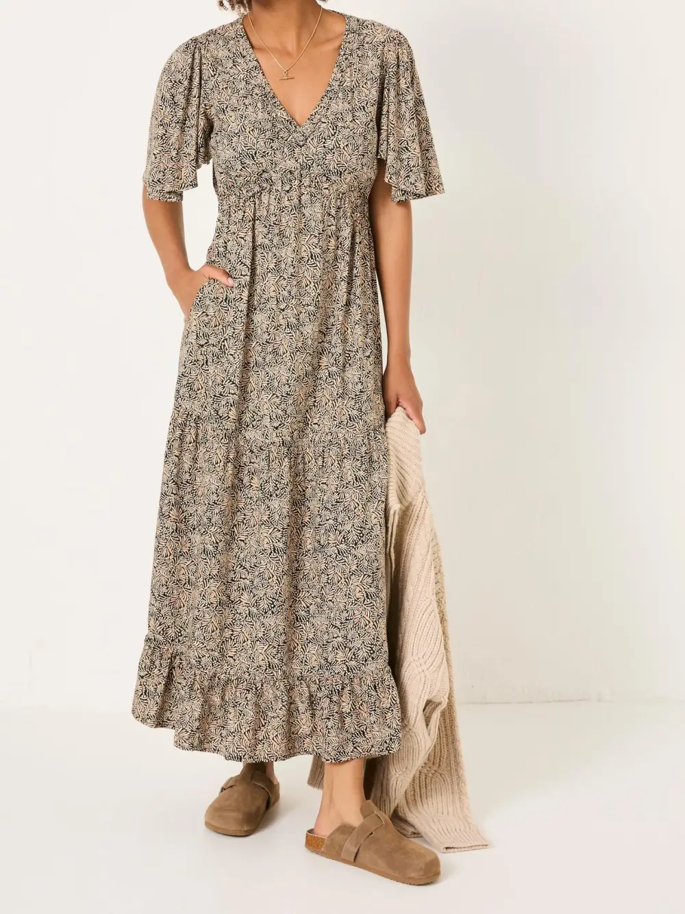 Black Grace Midi Dress