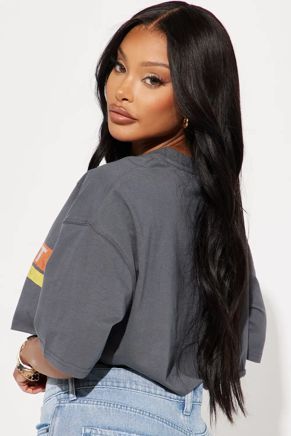 Chevrolet Cropped Top - Charcoal