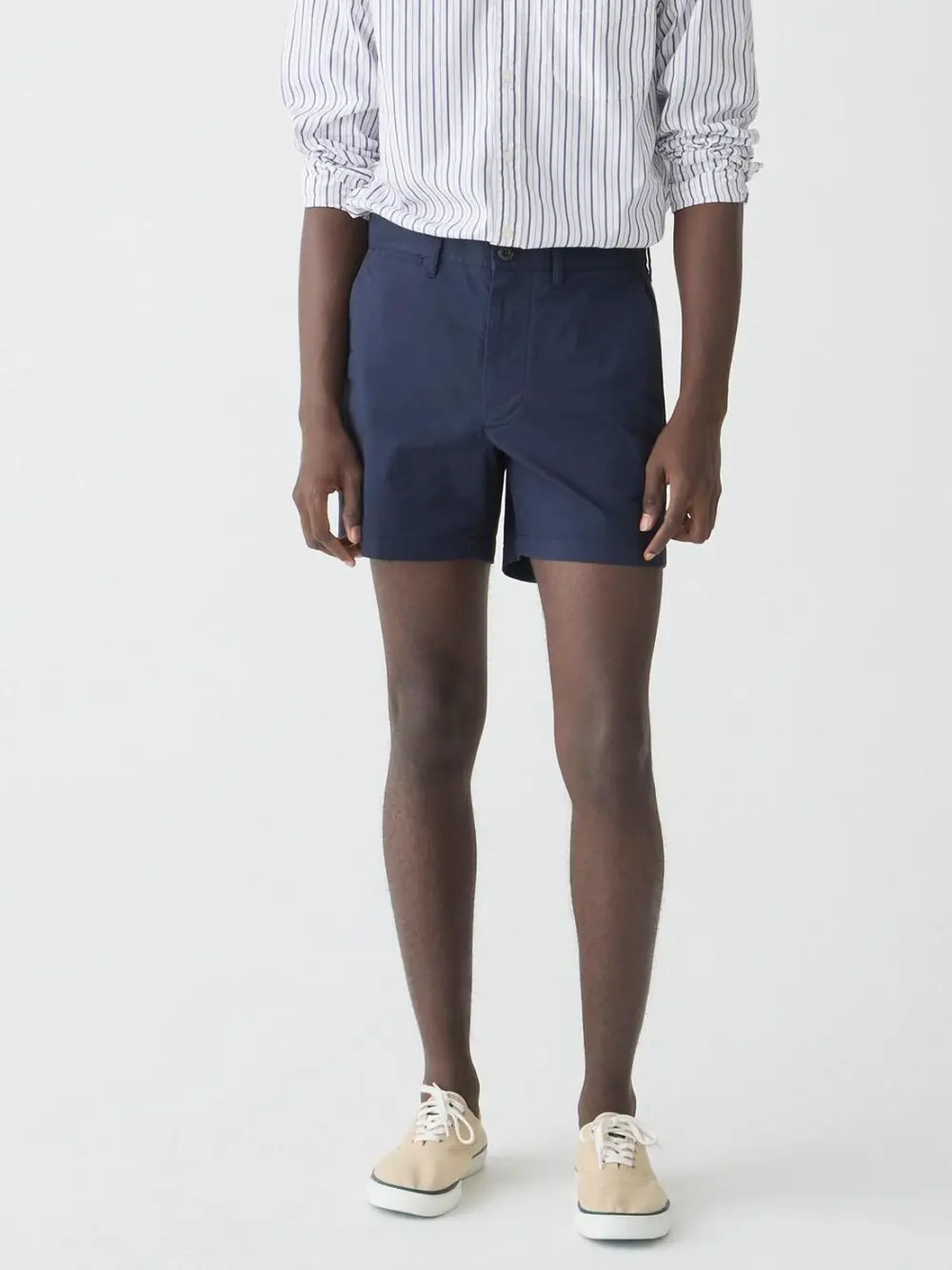 Dark Navy Blue Straight Leg Men's Shorts