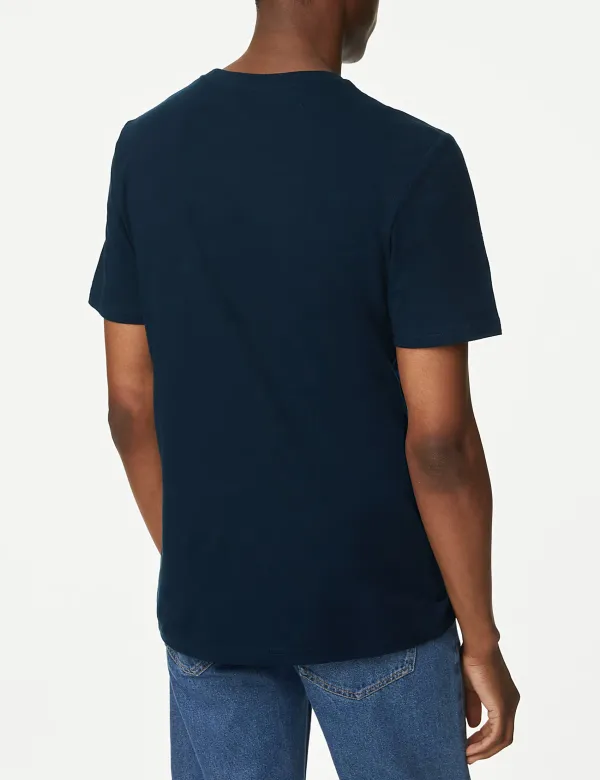 Pure Cotton Crew Neck T-Shirts