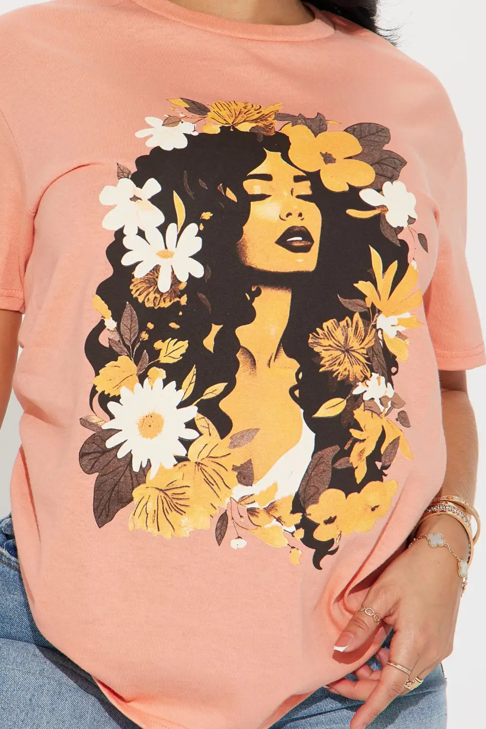 Inner Peace Graphic Tee - Blush