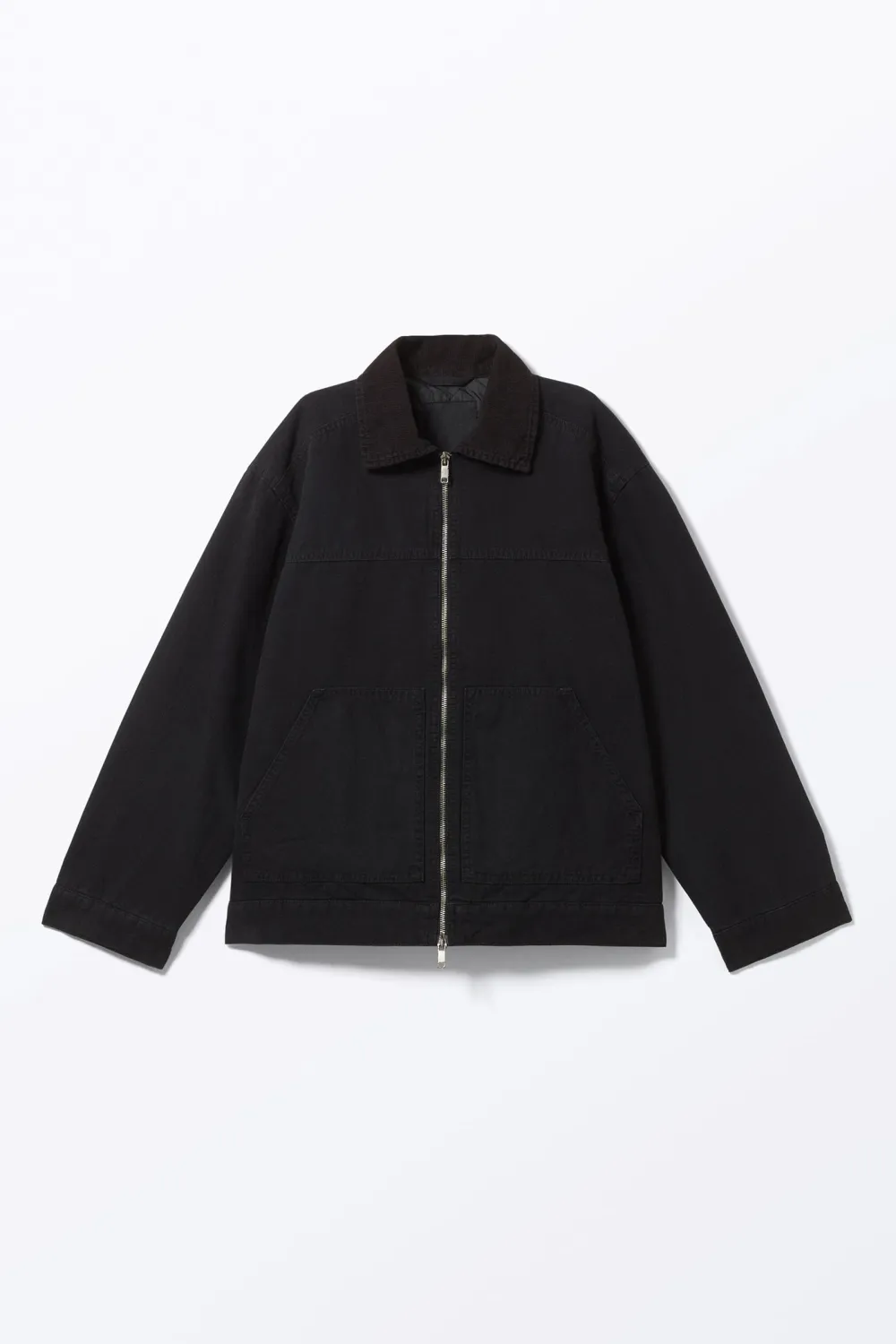Zip Up Drop Shoulder Jacket