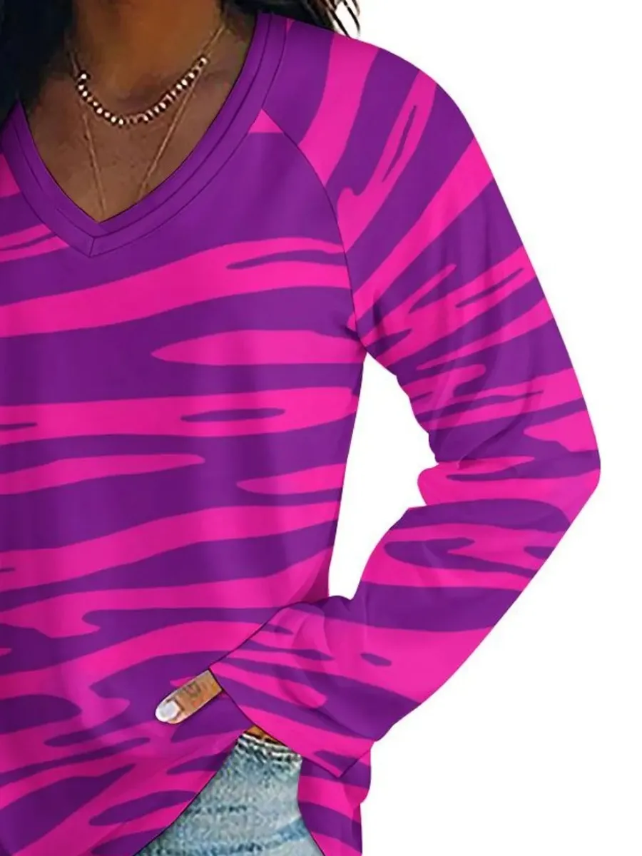 Chic Zebra Print Top