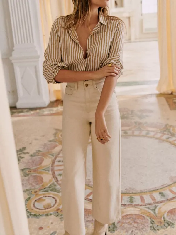 Non-Stretch Cream Denim