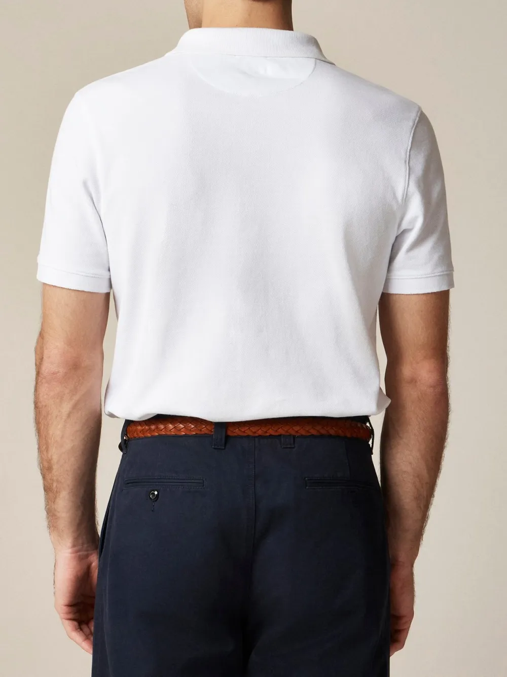 White Short Sleeve Classic Polo Shirt