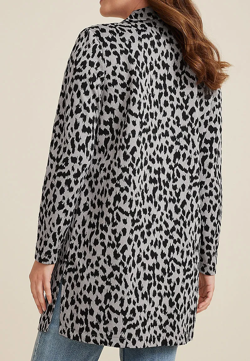 Casual Style Longline Blazer