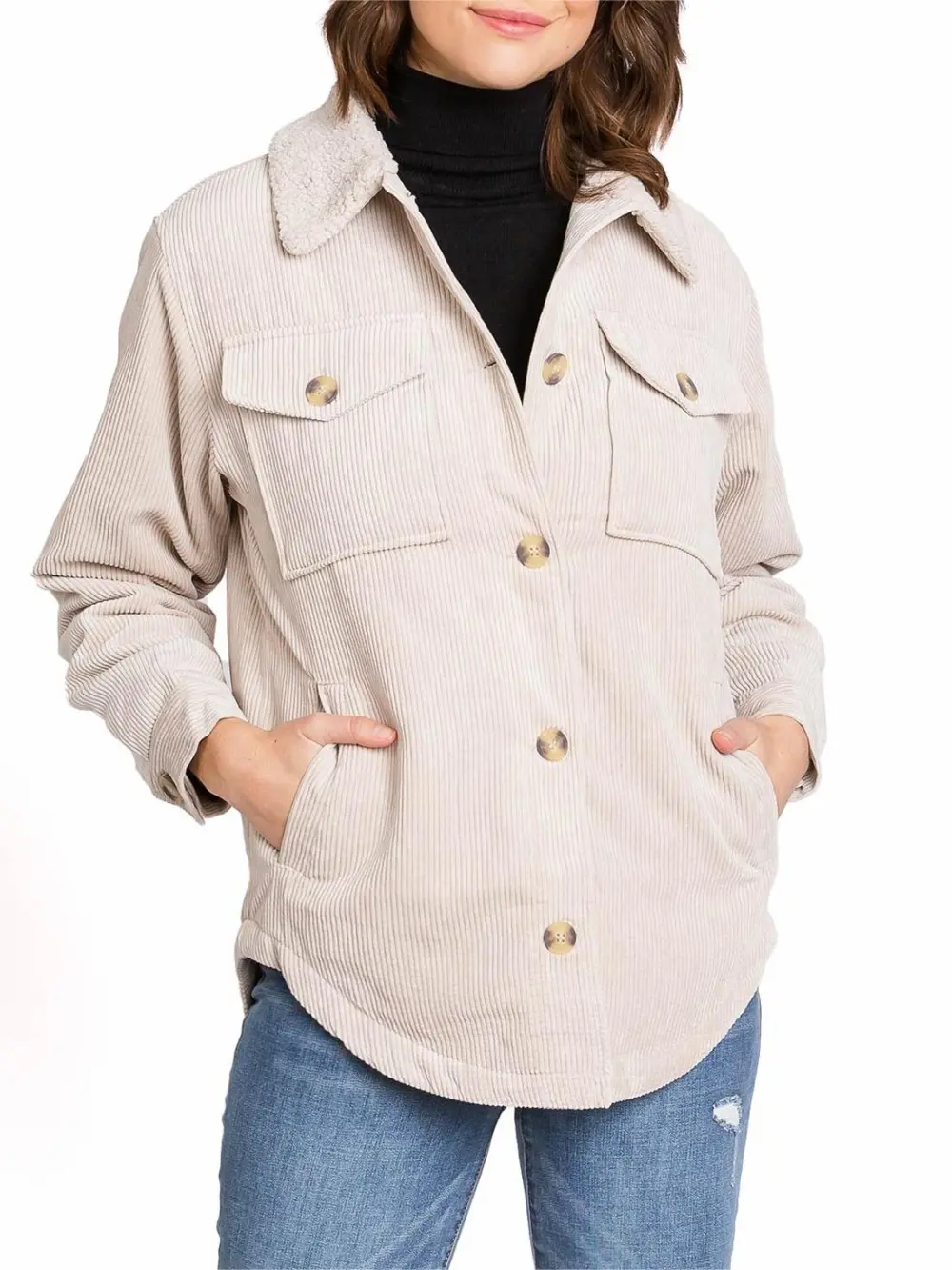 Casual Corduroy Shaket