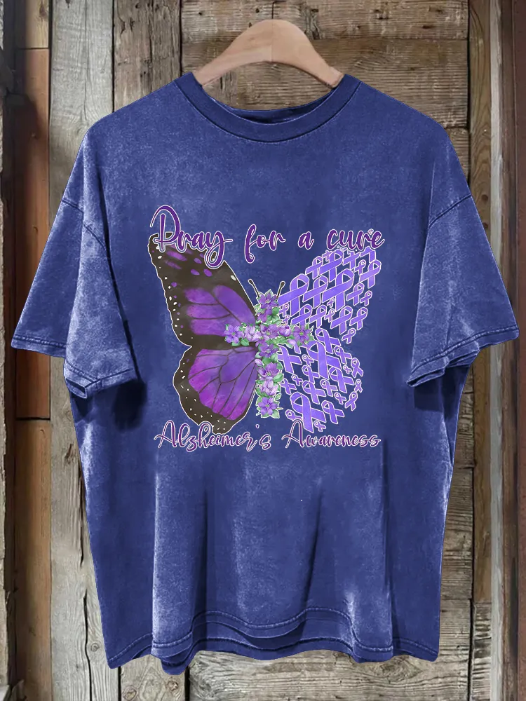 Men'S Draw For A Cure Alzheimer'S Awareness T-Shirt