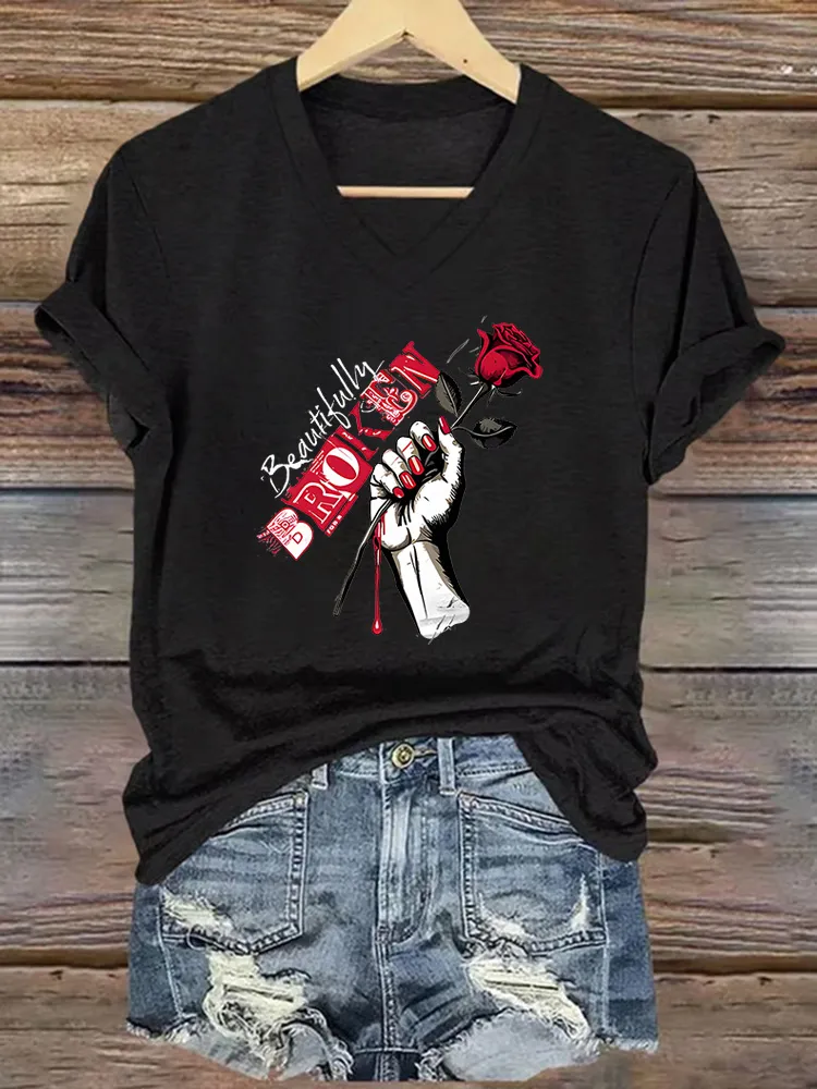 Women's Beautifully Broken Short-Sleeved T-Shirt