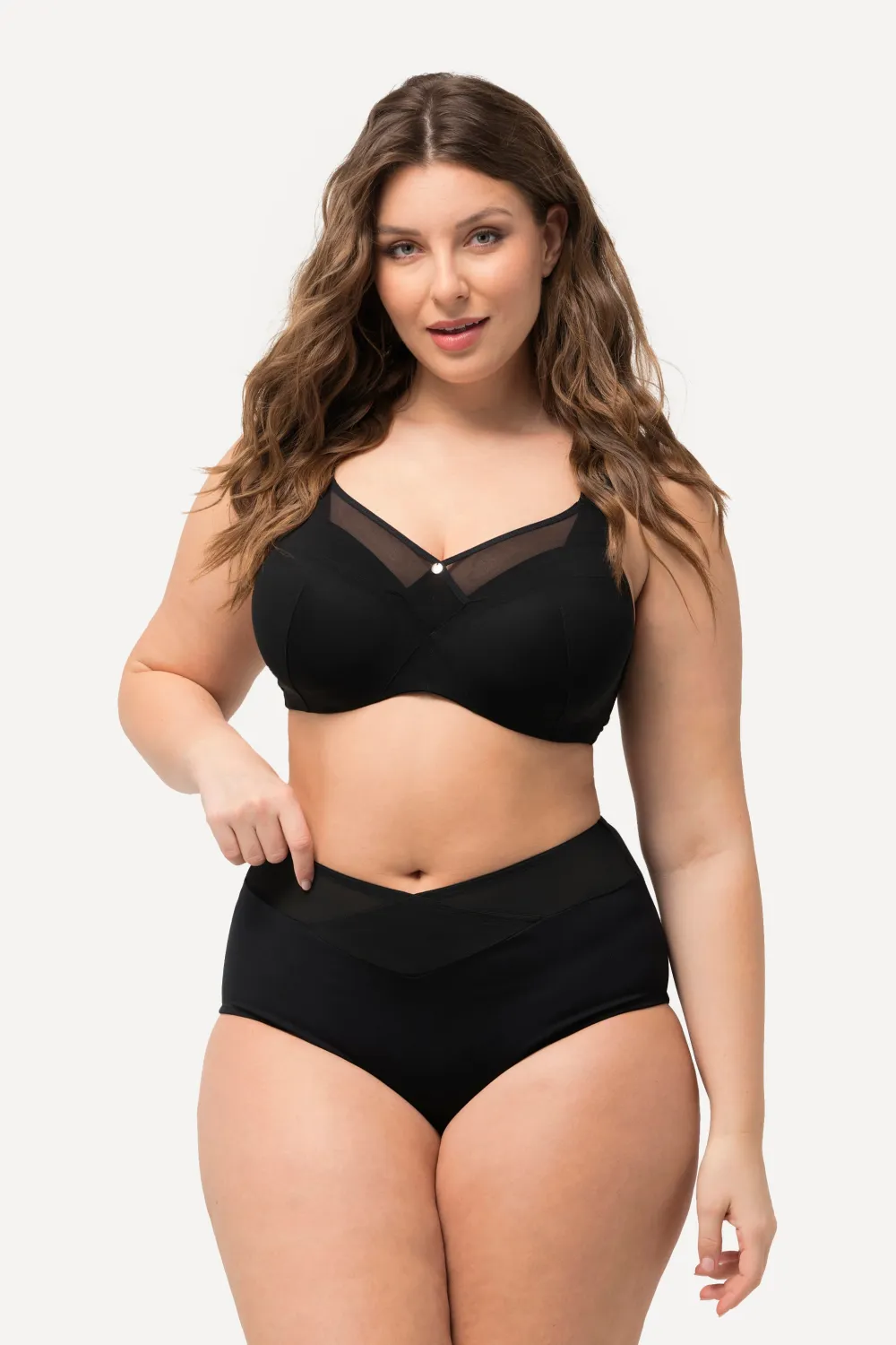 Shaping-Maxislip breiter Meshbund Wickeleffekt High Waist