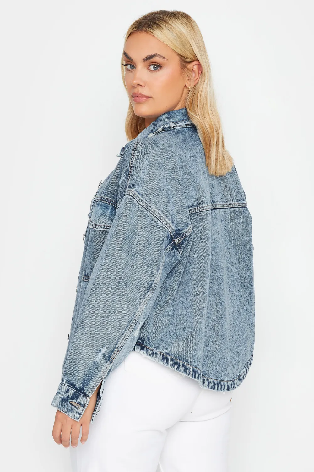 YOURS Curve Blue Western Denim Jacket