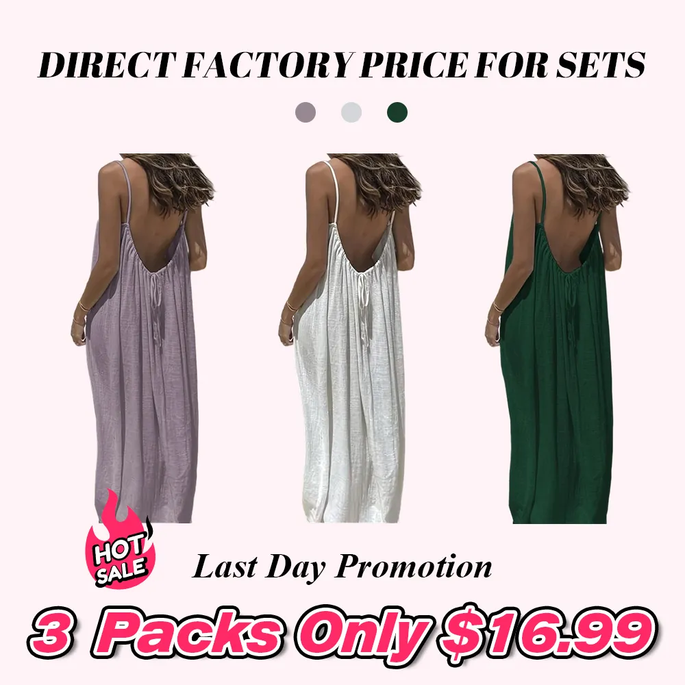 Women's Solid Color Cami Lounge Dress, Elegant Sleeveless Long Dress for Summer, Ladies Sleepwear for Indoor Wear