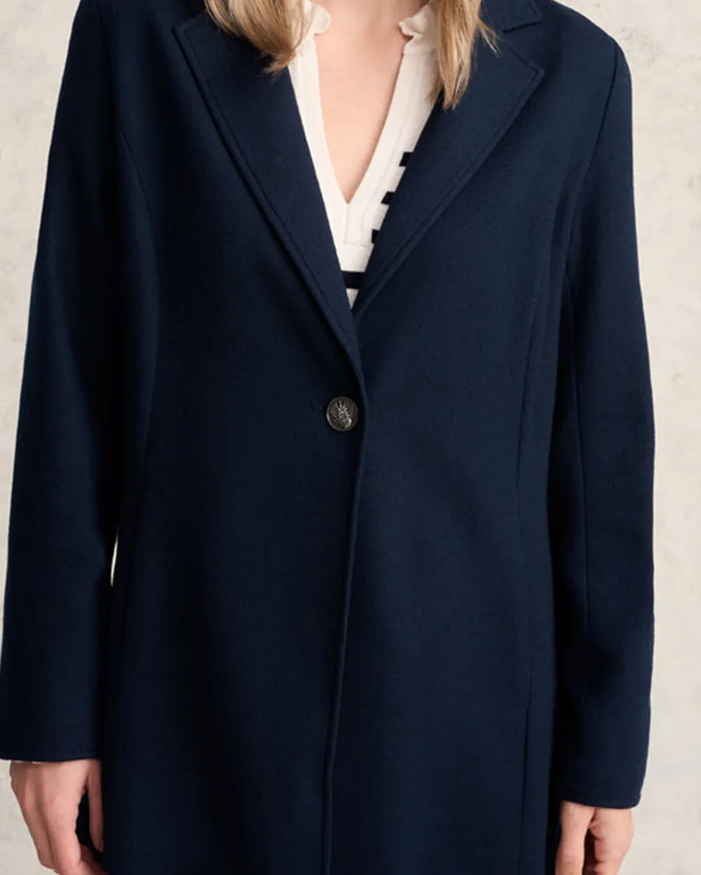 Long Line Single Breasted Coat