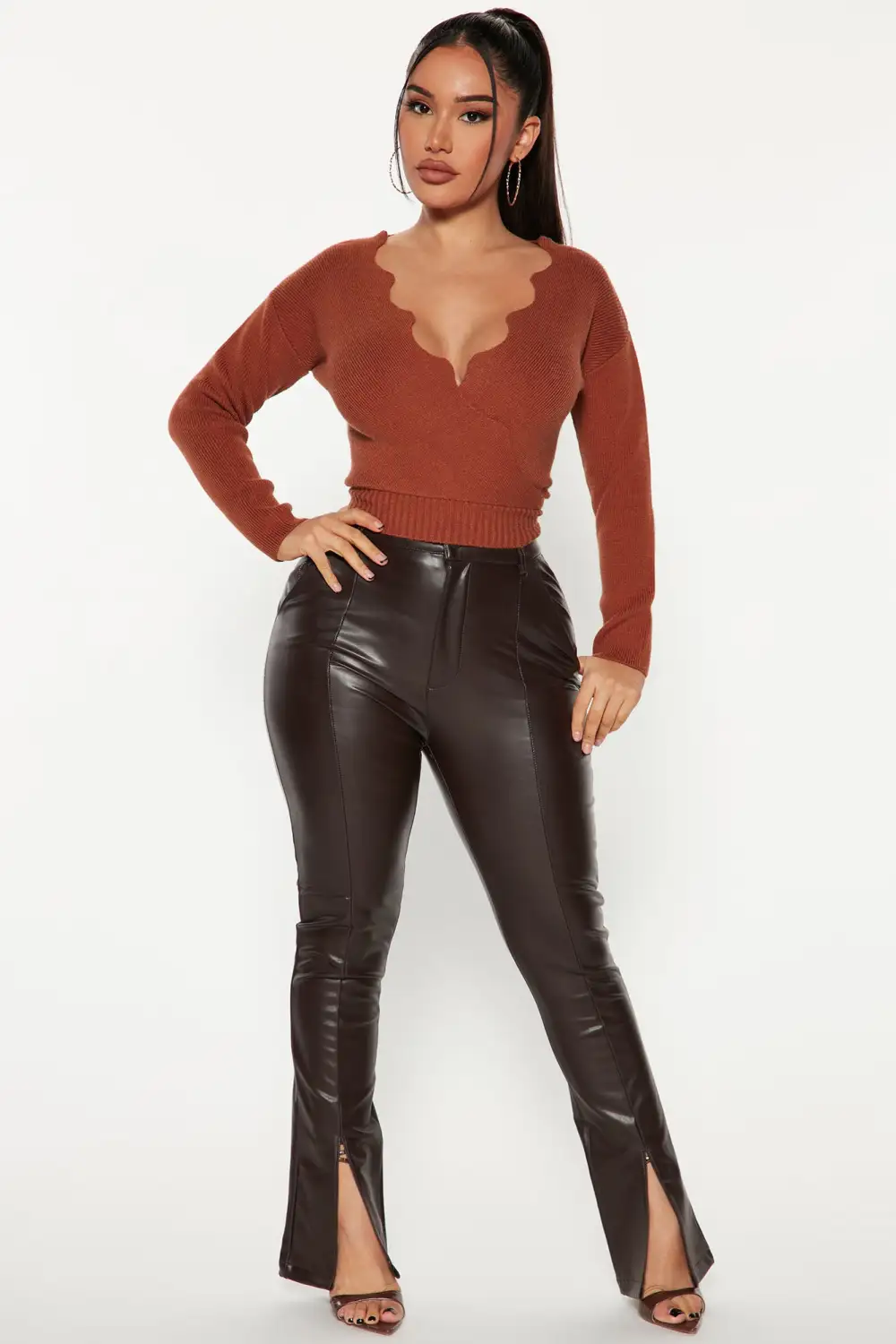 Finding Love Sweater - Cognac