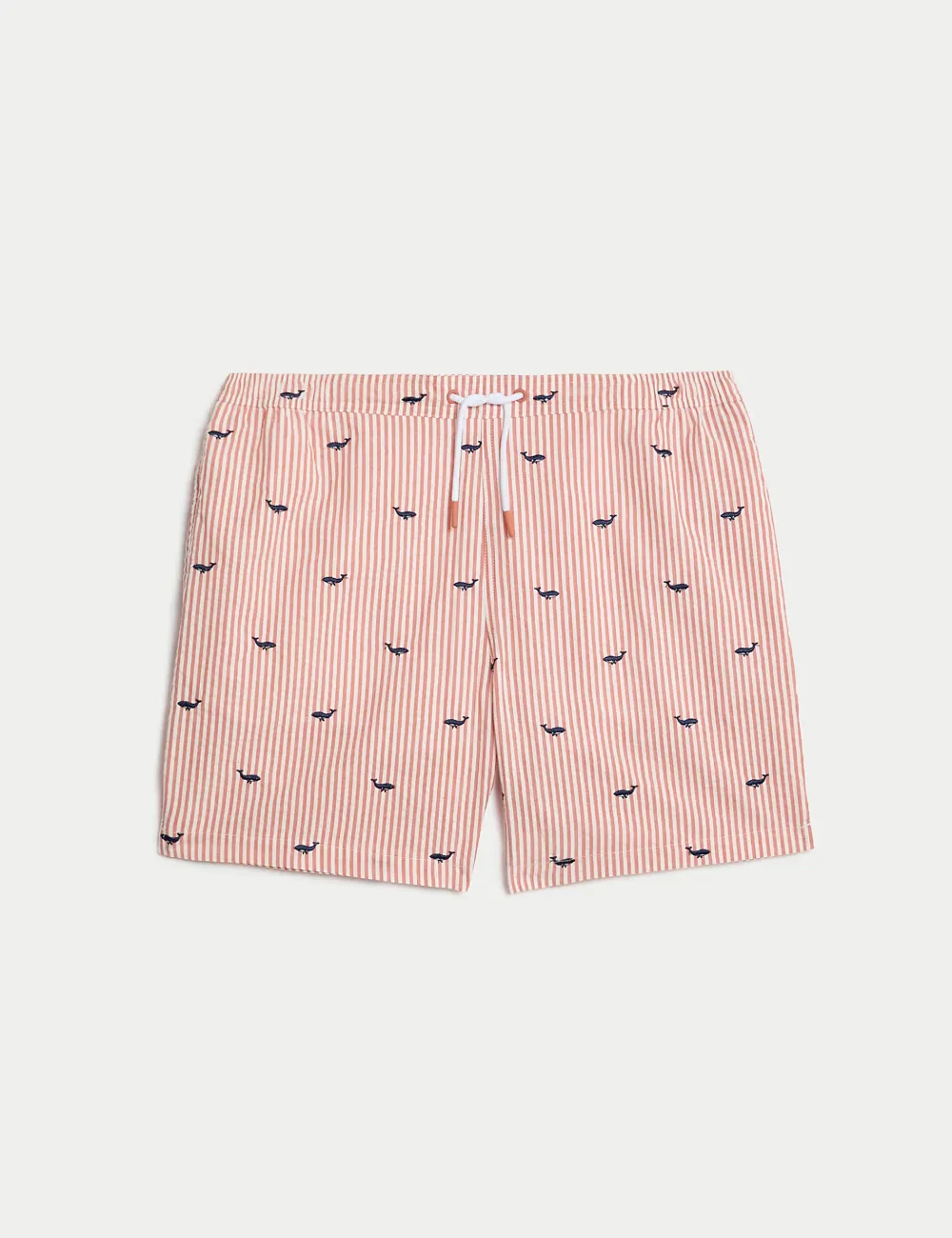 Summer Pink Vertical Striped Shorts