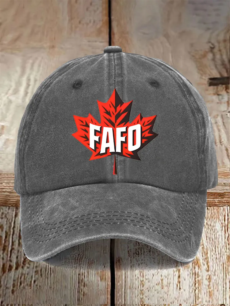 Unisex Retro FAFO Printed Baseball Cap