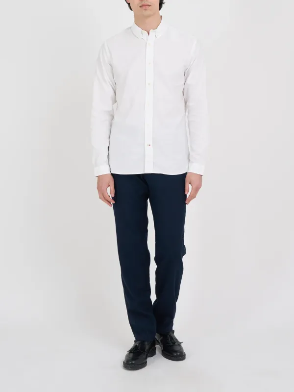 White Button Down Organic Cotton Shirt