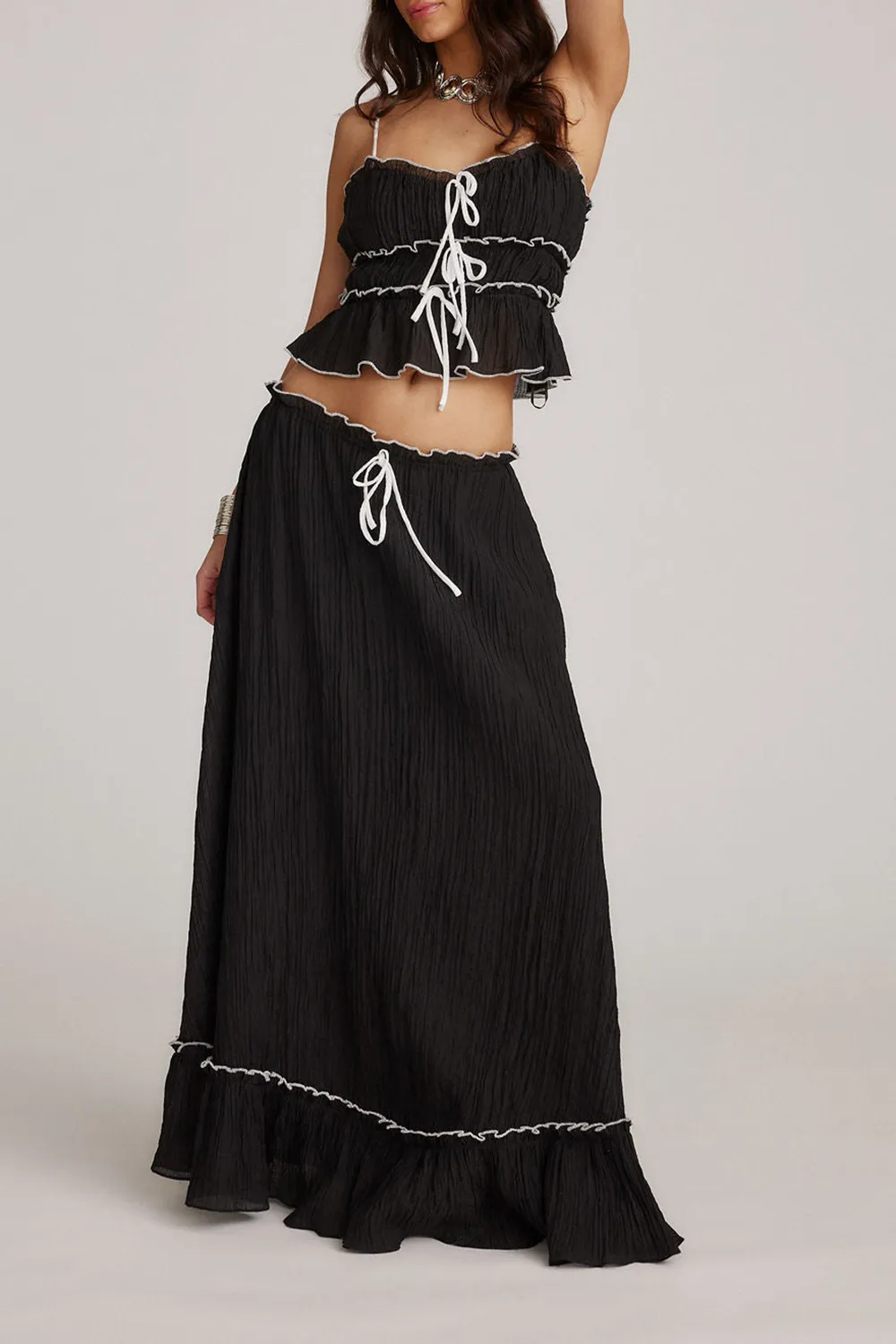 Holiday Style Baby Yellow Maxi Skirt