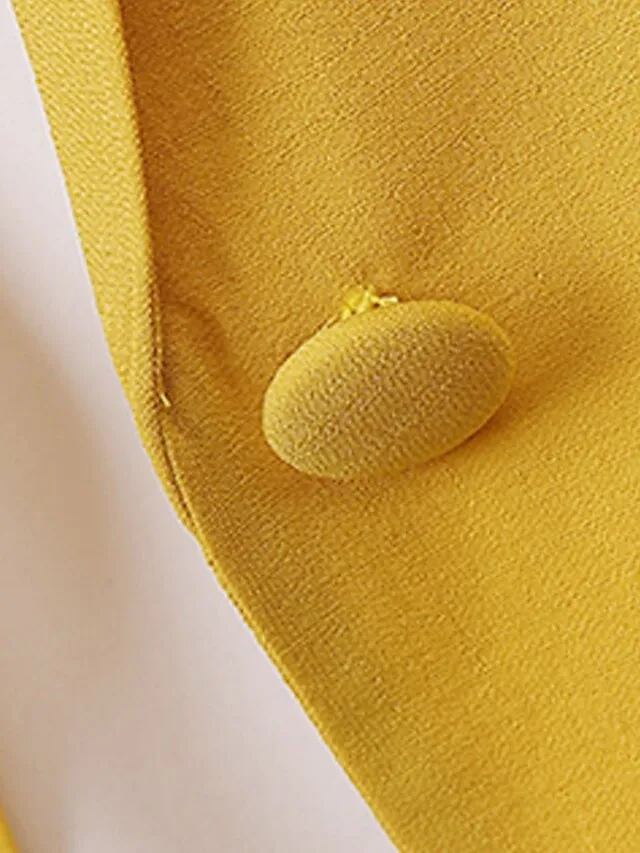 Women's Blazer Outdoor Office Office / Career Spring Summer Fall Regular Coat Regular Fit Breathable Basic Simple Modern Style Jacket 3/4 Length Sleeve Solid Color Pure Color with Pockets White Black