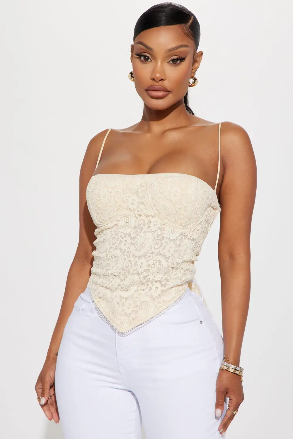 Ari Lace Corset - Beige
