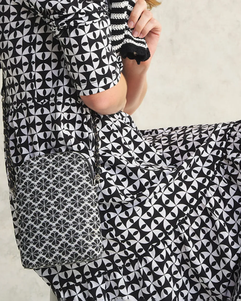 High Twist Jersey Tier Dress