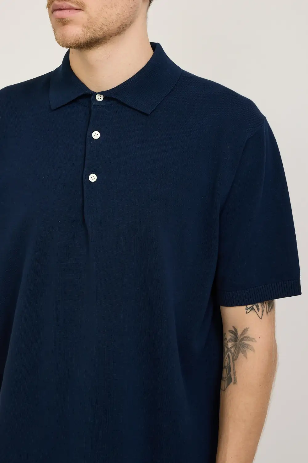 Knit Polo 12G Navy