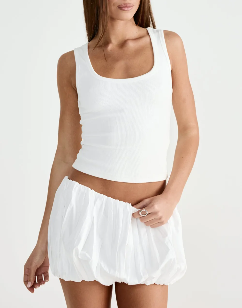 Pure Cotton Breathable Pleated Women's Skirt